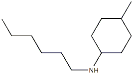 N-hexyl-4-methylcyclohexan-1-amine Struktur