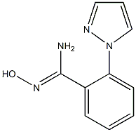 N'-hydroxy-2-(1H-pyrazol-1-yl)benzene-1-carboximidamide Struktur