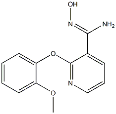 N'-hydroxy-2-(2-methoxyphenoxy)pyridine-3-carboximidamide Struktur