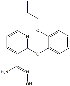 N'-hydroxy-2-(2-propoxyphenoxy)pyridine-3-carboximidamide Struktur