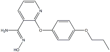 N'-hydroxy-2-(4-propoxyphenoxy)pyridine-3-carboximidamide Struktur