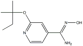 N'-hydroxy-2-[(2-methylbutan-2-yl)oxy]pyridine-4-carboximidamide Struktur