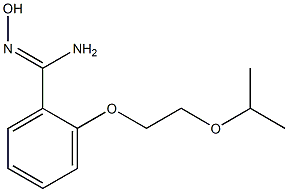 N'-hydroxy-2-[2-(propan-2-yloxy)ethoxy]benzene-1-carboximidamide Struktur