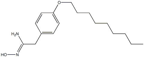 N'-hydroxy-2-[4-(nonyloxy)phenyl]ethanimidamide Struktur