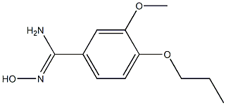 N'-hydroxy-3-methoxy-4-propoxybenzenecarboximidamide Struktur