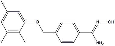 N'-hydroxy-4-(2,3,5-trimethylphenoxymethyl)benzene-1-carboximidamide Struktur