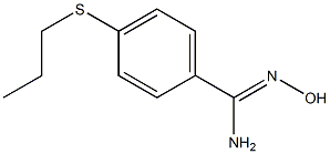 N'-hydroxy-4-(propylsulfanyl)benzene-1-carboximidamide Struktur