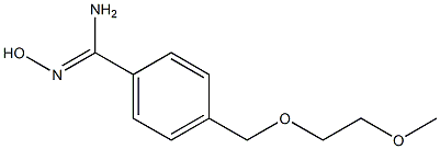 N'-hydroxy-4-[(2-methoxyethoxy)methyl]benzenecarboximidamide Struktur