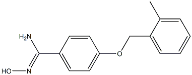 N'-hydroxy-4-[(2-methylbenzyl)oxy]benzenecarboximidamide Struktur