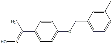 N'-hydroxy-4-[(3-methylbenzyl)oxy]benzenecarboximidamide Struktur