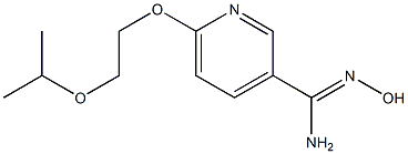 N'-hydroxy-6-(2-isopropoxyethoxy)pyridine-3-carboximidamide Struktur