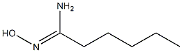 N'-hydroxyhexanimidamide Struktur