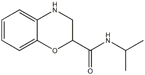 N-isopropyl-3,4-dihydro-2H-1,4-benzoxazine-2-carboxamide Struktur