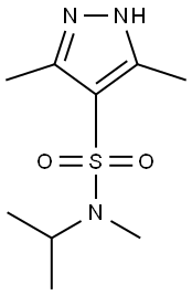 N-isopropyl-N,3,5-trimethyl-1H-pyrazole-4-sulfonamide Struktur