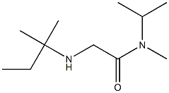 N-methyl-2-[(2-methylbutan-2-yl)amino]-N-(propan-2-yl)acetamide Struktur