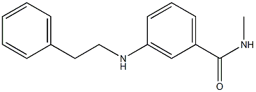 N-methyl-3-[(2-phenylethyl)amino]benzamide Struktur