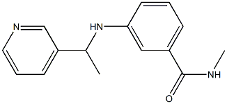 N-methyl-3-{[1-(pyridin-3-yl)ethyl]amino}benzamide Struktur