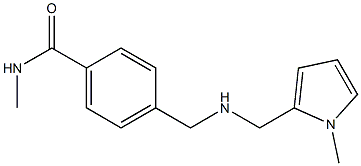 N-methyl-4-({[(1-methyl-1H-pyrrol-2-yl)methyl]amino}methyl)benzamide Struktur