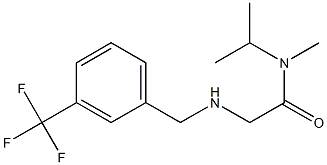 N-methyl-N-(propan-2-yl)-2-({[3-(trifluoromethyl)phenyl]methyl}amino)acetamide Struktur