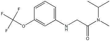 N-methyl-N-(propan-2-yl)-2-{[3-(trifluoromethoxy)phenyl]amino}acetamide Struktur