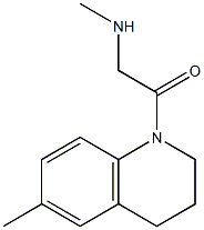 N-methyl-N-[2-(6-methyl-3,4-dihydroquinolin-1(2H)-yl)-2-oxoethyl]amine Struktur