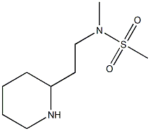 N-methyl-N-[2-(piperidin-2-yl)ethyl]methanesulfonamide Struktur