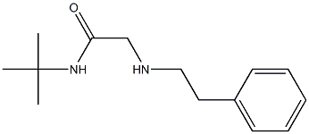 N-tert-butyl-2-[(2-phenylethyl)amino]acetamide Struktur