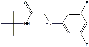 N-tert-butyl-2-[(3,5-difluorophenyl)amino]acetamide Struktur