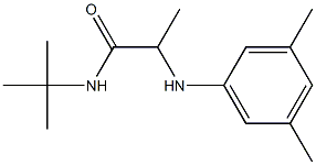 N-tert-butyl-2-[(3,5-dimethylphenyl)amino]propanamide Struktur