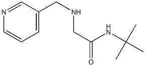 N-tert-butyl-2-[(pyridin-3-ylmethyl)amino]acetamide Struktur