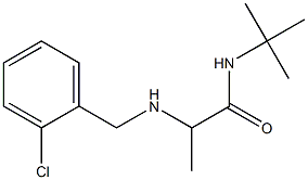 N-tert-butyl-2-{[(2-chlorophenyl)methyl]amino}propanamide Struktur