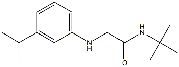 N-tert-butyl-2-{[3-(propan-2-yl)phenyl]amino}acetamide Struktur