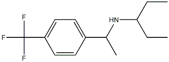 pentan-3-yl({1-[4-(trifluoromethyl)phenyl]ethyl})amine Struktur