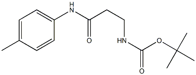 tert-butyl 3-[(4-methylphenyl)amino]-3-oxopropylcarbamate Struktur