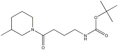 tert-butyl 4-(3-methylpiperidin-1-yl)-4-oxobutylcarbamate Struktur