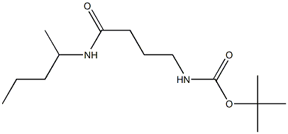 tert-butyl 4-[(1-methylbutyl)amino]-4-oxobutylcarbamate Struktur