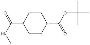 tert-butyl 4-[(methylamino)carbonyl]piperidine-1-carboxylate Struktur