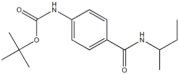 tert-butyl 4-[(sec-butylamino)carbonyl]phenylcarbamate Struktur