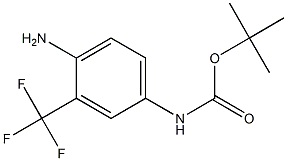 tert-butyl 4-amino-3-(trifluoromethyl)phenylcarbamate Struktur