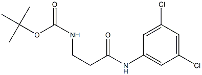 tert-butyl N-{2-[(3,5-dichlorophenyl)carbamoyl]ethyl}carbamate Struktur