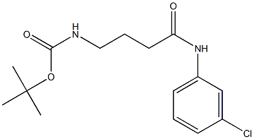 tert-butyl N-{3-[(3-chlorophenyl)carbamoyl]propyl}carbamate Struktur