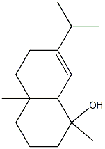 1,4a-dimethyl-7-propan-2-yl-2,3,4,5,6,8a-hexahydronaphthalen-1-ol Struktur