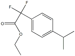 Ethyl Difluoro-(4-isopropylphenyl)acetate Struktur