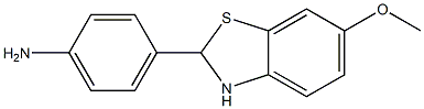 4-(6-METHOXY-2,3-DIHYDROBENZO[D]THIAZOL-2-YL)BENZENAMINE Struktur