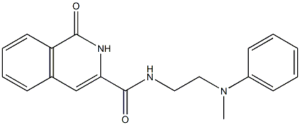 3-Isoquinolinecarboxamide,  1,2-dihydro-N-[2-(methylphenylamino)ethyl]-1-oxo- Struktur