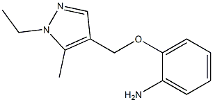 Benzenamine,  2-[(1-ethyl-5-methyl-1H-pyrazol-4-yl)methoxy]- Struktur