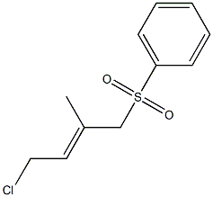 trans-4-Chloro-2-methyl-1-phenylsulfonyl-2-butene Struktur