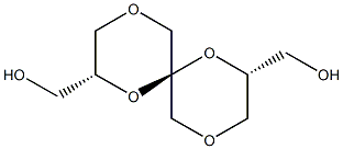 1,4,7,10-Tetraoxaspiro[5.5]undecane-2,8-dimethanol,  (2R,6S,8R)- Struktur