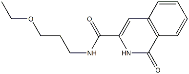 3-Isoquinolinecarboxamide,  N-(3-ethoxypropyl)-1,2-dihydro-1-oxo- Struktur