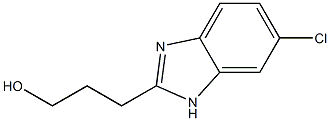 3-(6-chloro-1H-benzo[d]imidazol-2-yl)propan-1-ol Struktur